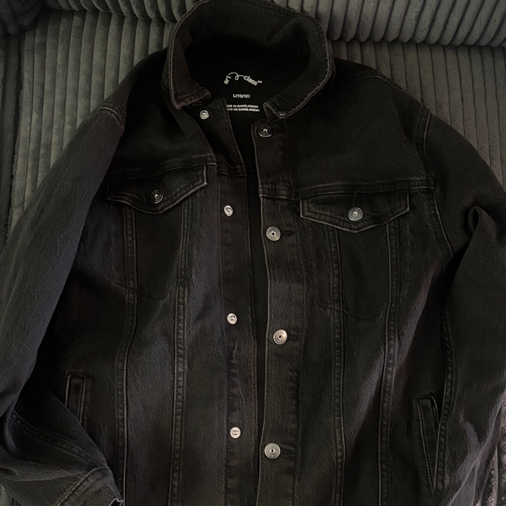 Art Class Black Jean Jacket